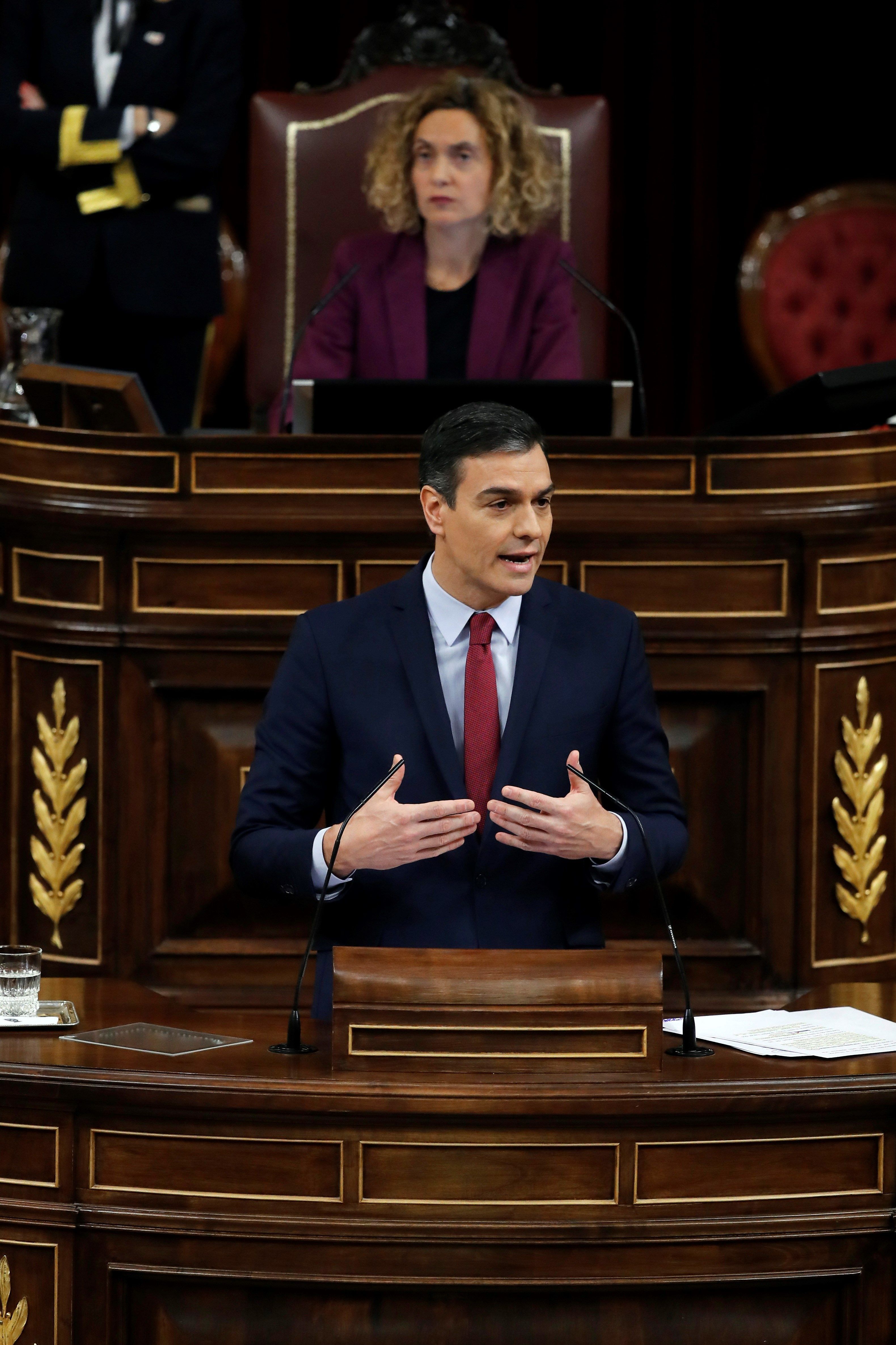 Spanish caretaker prime minister, socialist Pedro Sanchez. (AFP Photo)