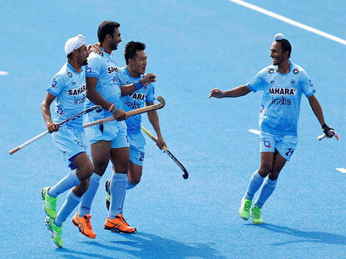 India started off on the front foot, very early in the game and had a penalty corner as early as the 5th minute, which was saved by Quico Cortes in Spain's goal. The action shifted ends very quickly though. pti file photo