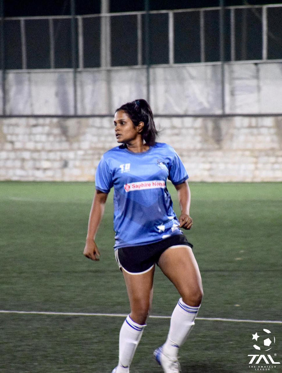 The footballer from Bengaluru has a foot in the door - an opportunity to play for the reserve side of Madrid Club de Futbol Femenino, a La Liga Division 1 side. She feels that’s all she needs to kick open that metaphorical door to be a full-time professional.