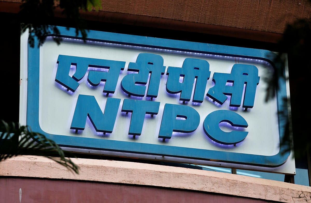 A signboard of NTPC (Rreuters Photo)