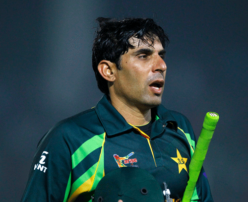 Pakistan's long serving captain Misbah-ul-Haq today confirmed that he would be retiring from One-day Internationals and T20 cricket after the 2015 World Cup in Australia and New Zealand. File AP image