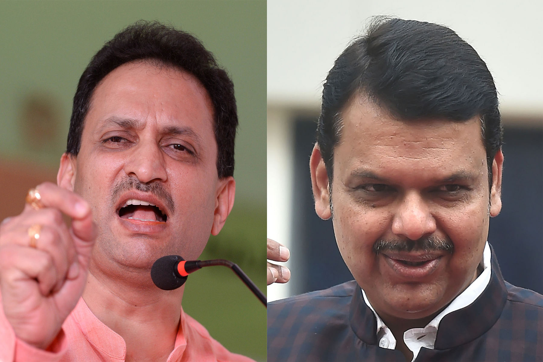 Former Union Minister Ananth Kumar Hegde and Former Maharashtra chief minister Devendra Fadnavis (DH Photo and PTI Photo)
