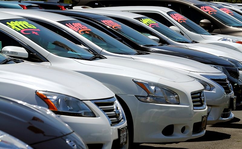 Automobiles are shown for sale at a car dealership in Carlsbad, California, US. (Reuters Photo)