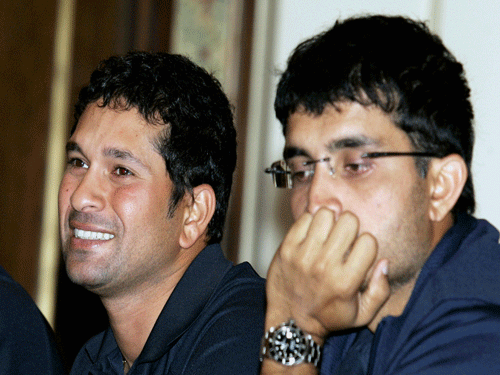 Sachin Tendulkar, Sourav Ganguly. AP