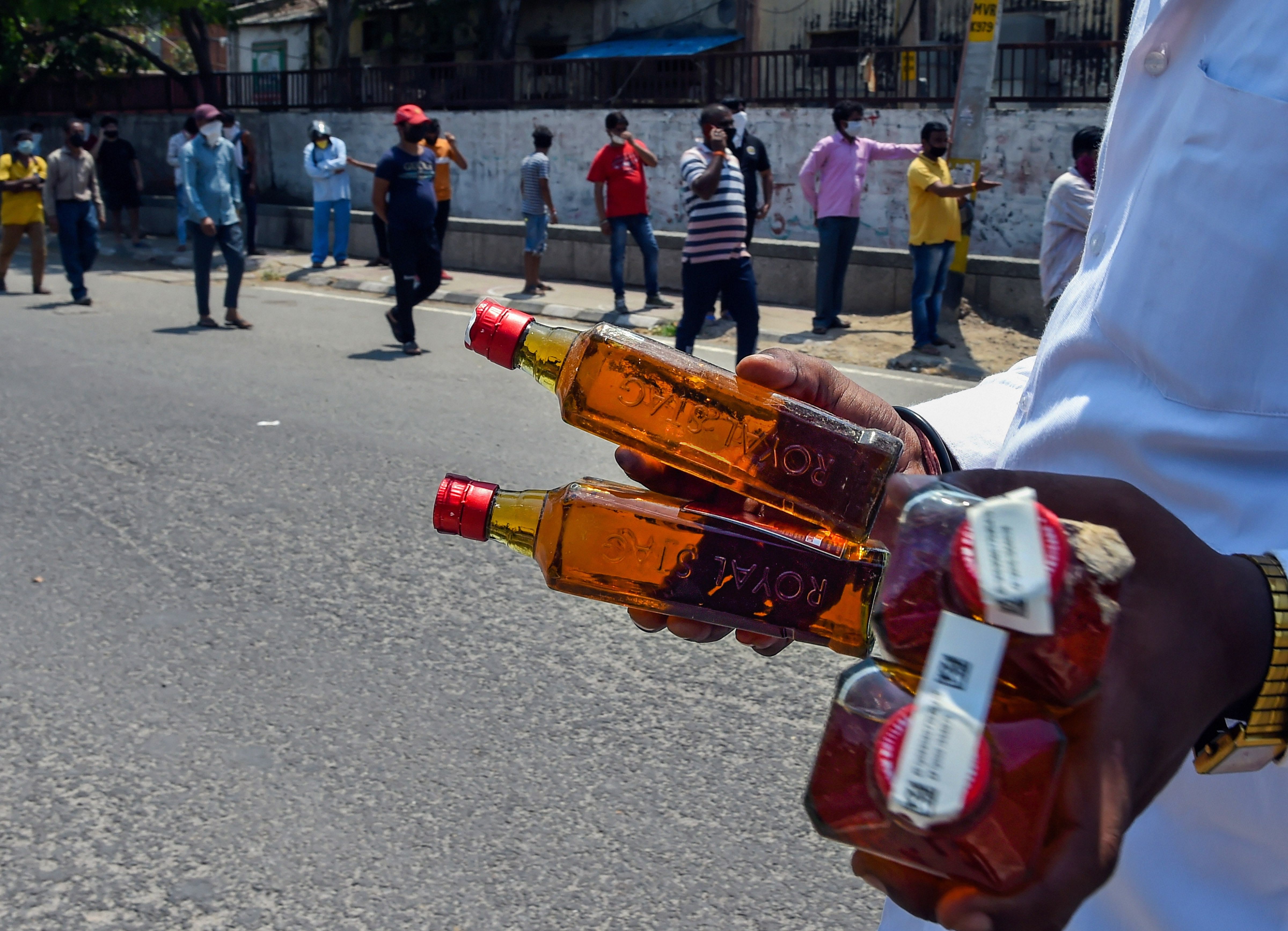 The purpose was to avoid crowding at liquor stores and prevent the spread of coronavirus, the official said. (Credit: PTI Photo)