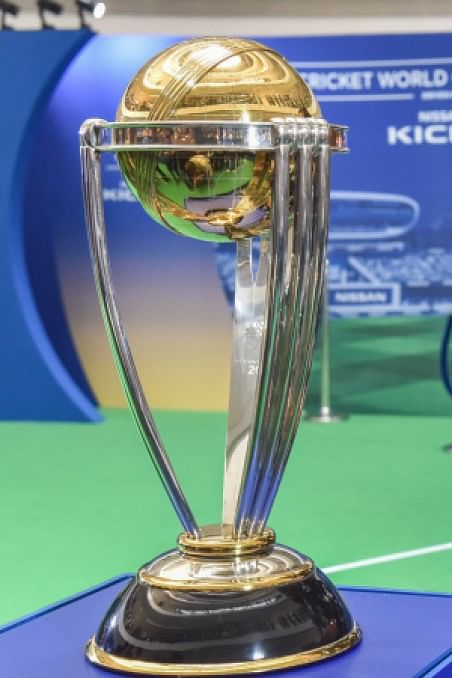 The coveted Cricket World Cup trophy. Picture credit: SK Dinesh/ DH Photo