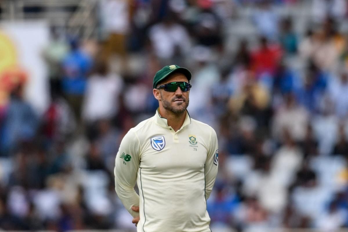 Du Plessis believes getting rid of the toss in Test cricket would help teams compete better when they travel away from home. (Photo/AFP)