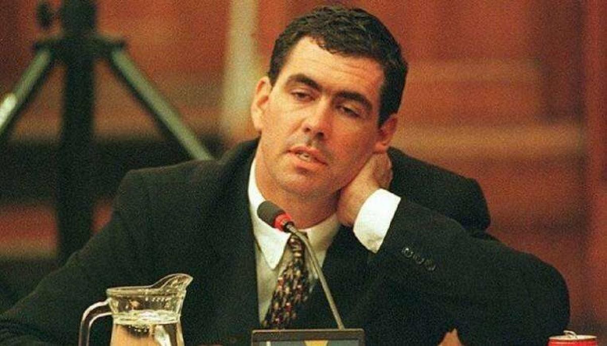 Hansie Cronje during his interrogation by the King's Commission. Credit: DH File Photo