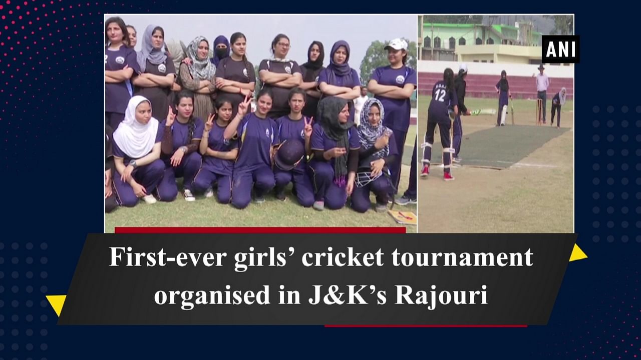 Girls from all over state participated in tournament including Sunderbani and Nowshera sectors of Rajouri district.  (ANI Photo)