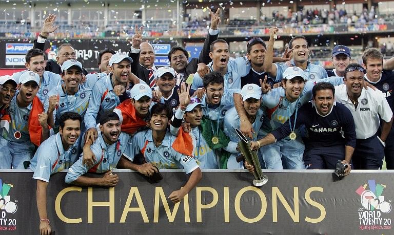 The victorious Indian team. Photo credit: Wikipedia