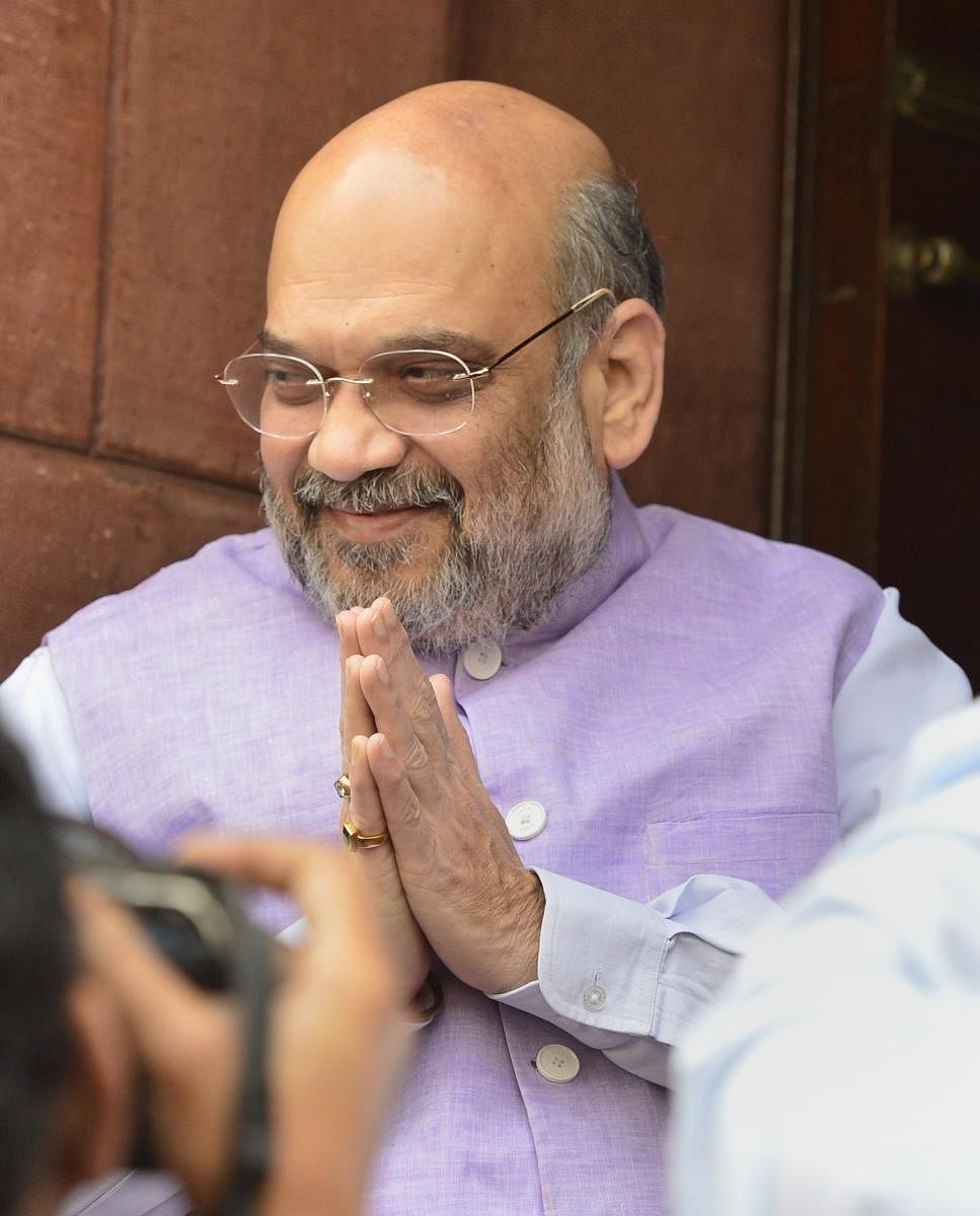 Union Home Minister Amit Shah wrote on his official Twitter handle that he has "gratitude" for all the employees and staffers of his ministry. PTI
