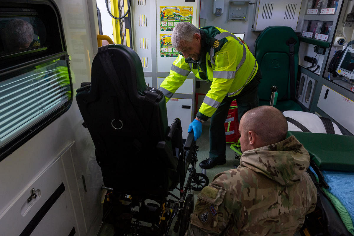 Army personnel mobilised to support the Welsh Ambulance Service NHS Trust. Reuters/Ministry of Defence