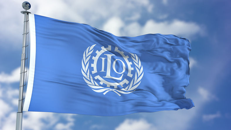 International Labour Organization (ILO) flag (iStock Photo)