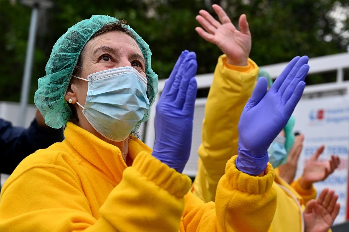 Spain announced 331 new virus deaths (AFP Photo)