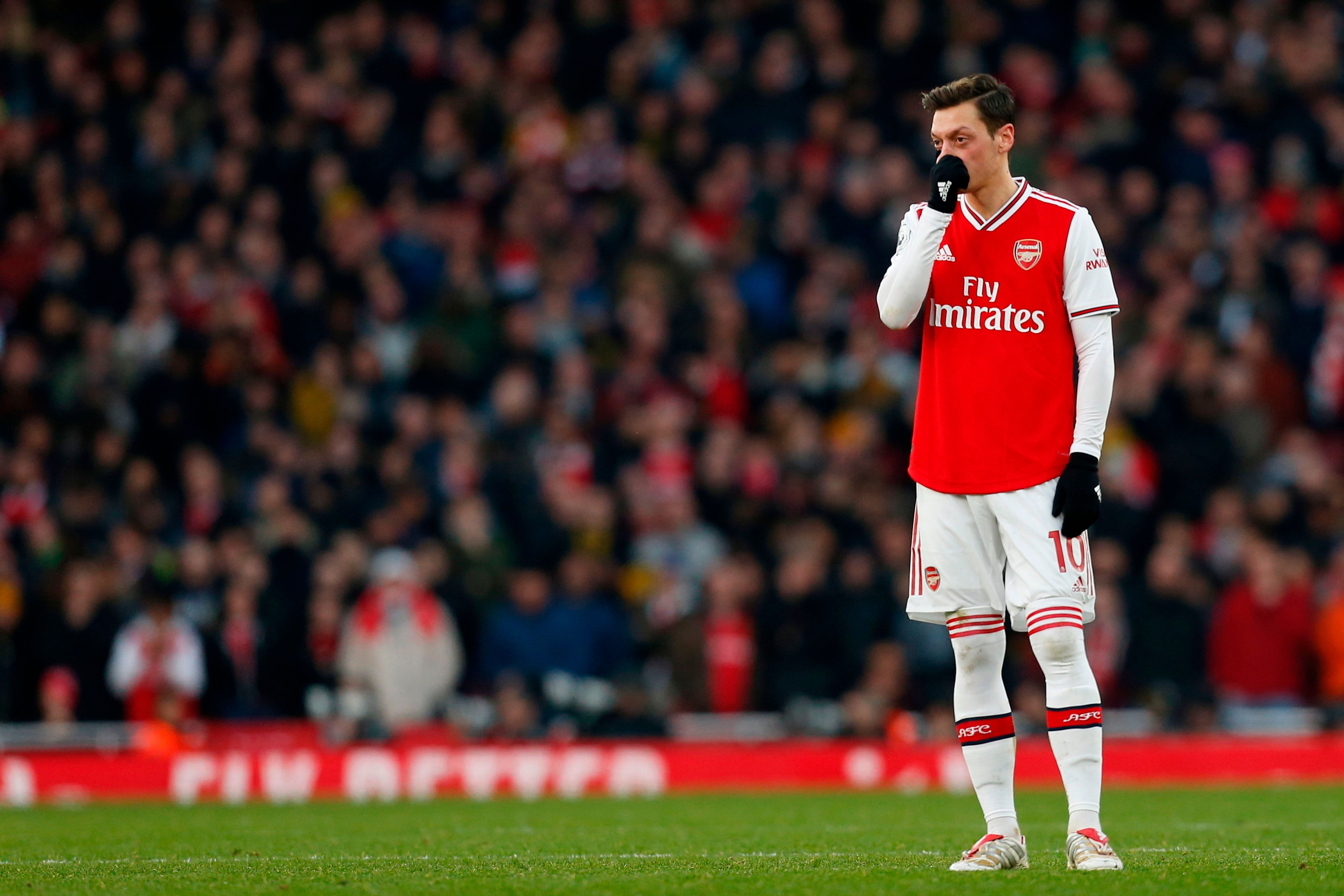 Arsenal's German midfielder Mesut Ozil. (AFP Photo)