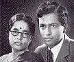 Nobel laureate S Chandrasekhar and wife Lalita. PTI