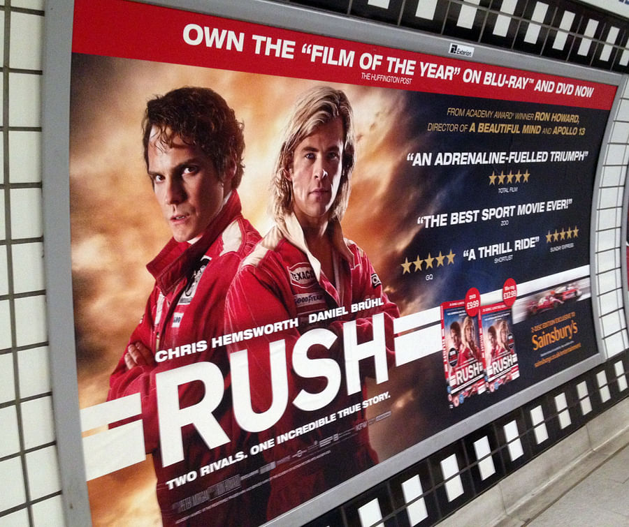 Advertisement of the movie Rush. Picture credit: flickr.com/ Engyles