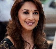 Actress Madhuri Dixit at the launch of a new TV channel in Mumbai on Tuesday PTI