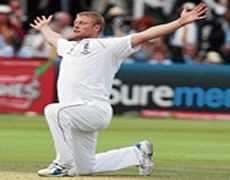 fiery freddie: Andrew Flintoff bowled England to a convincing win in the second Test against Australia at Lords on Monday with his first five-wicket