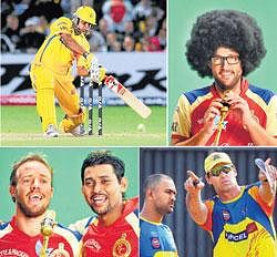 Clockwise from top left:&#8200;Suresh Rainas explosiveness will be crucial in Chennai Super Kings scheme of things. Daniel Vettori, AB&#8200;de Villiers and Tillakaratne Dilshan will be hoping to sing a winning tune for Royal Challengers Bangalore. Dhoni and Stephen Fleming have plenty of thinking to do as Super Kings look to become the first team to defend the title. &#8200;Photos: Srikanta Sharma R & PTI
