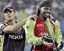 Jacques Kallis and Chris Gayle were faced with the strange situation of facing their old franchise in IPL IV. PTI