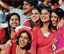 All smiles IPL has its share of women supporters. dhphoto by srikanta sharma r