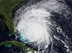 Hurricane Irene in a satellite image taken - Reuters photo