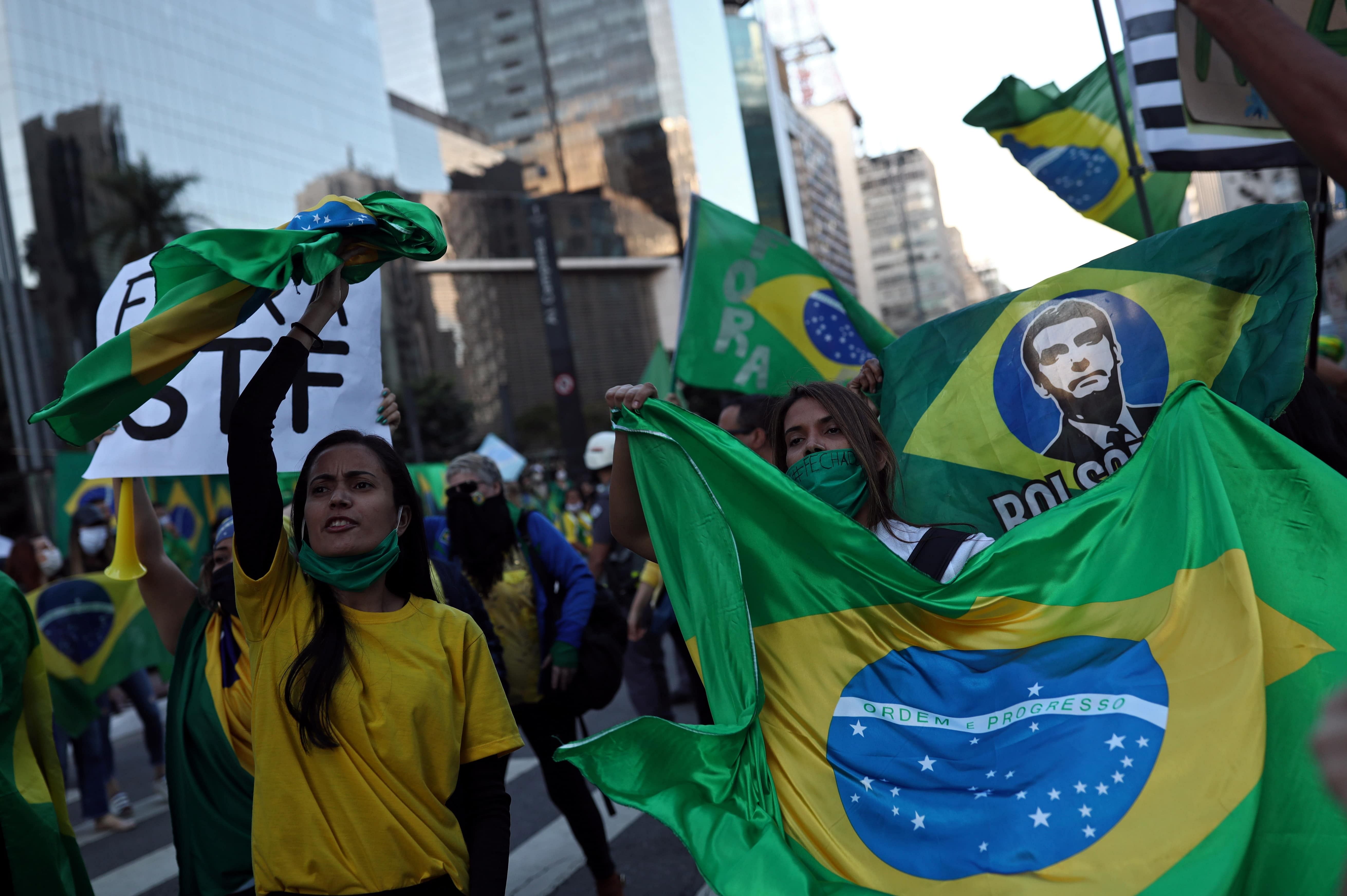 Brazil's Supreme Court blocked Bolsonaro's pick for a new chief on Wednesday, enraging the president. (Credit: Reuters Photo)