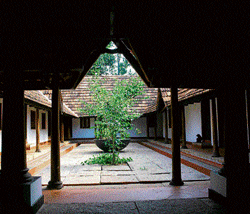 Still relevant : Careful reinterpretation of courtyards is now done architecturally without upsetting the traditional as well as the regional aspects. Photo by Lakshmi Unnithan Arvind