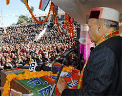 Himachal Pradesh Chief Minister Prem Kumar Dhumal. PTI file photo