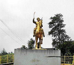 KODAGUS BRAVE SON: A statue of Guddemane Appayya was installed in Madikeri last year