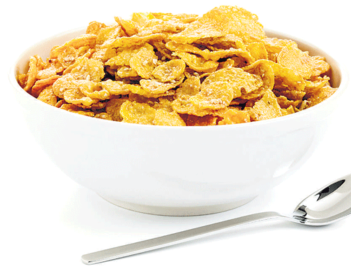 Corn flakes variety for breakfast