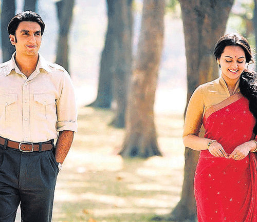 Budding romance:  Ranveer Singh and Sonakshi Sinha