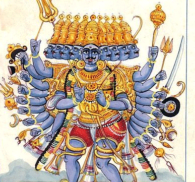 Ravana, King of Lanka. Wikipedia Image