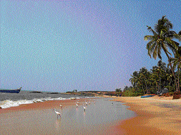 Sun And sand: The calm surroundings of Kappad beach in Kozhikode, Kerala.