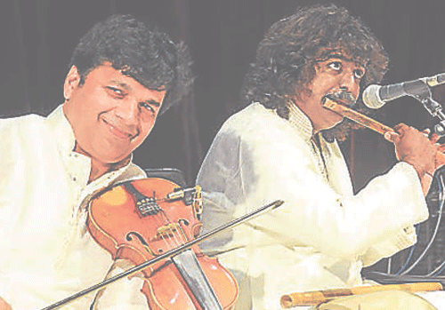 talented: R Kumaresh and Praveen Godkhindi.