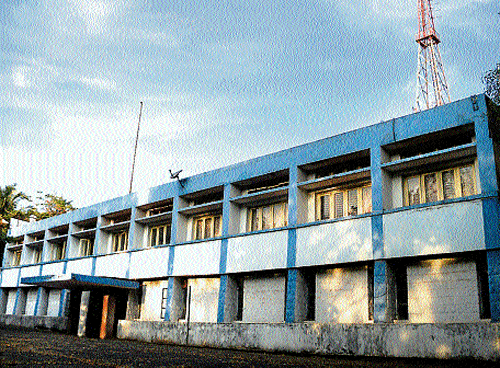 A view of the Akashvani building near Kadri Park in Mangalore.