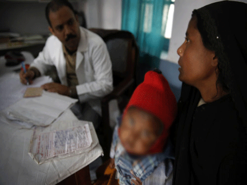 A child with persistant high temperature and cough for over two weeks and a weight loss of more than 20 per cent could possibly be showing signs of pediatric tuberculosis, doctors warn. AP Photo. For representation purpose