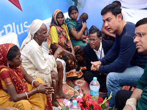 Bollywood actor Aamir Khan has disappointed the poverty-stricken family of Bihar's 'Mountain Man' Dasrath Manjhi, as neither did he provide financial help to them nor send his team to inquire about their requirements. PTI file photo