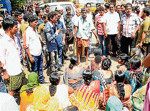 A road accident that claimed the life of a school going boy, resulted in a severe protest staged by the angered villagers who blocked the Mangalore-Moodbidri road at Gurupura for more than five hours on Thursday.  DH photo