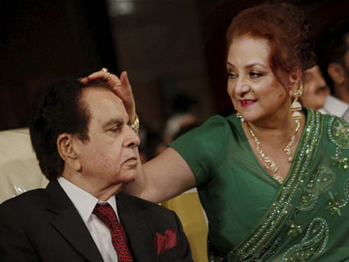 It is one of the most enduring marriages in Bollywood but Dilip Kumar reveals that though aware of her 'crush' on him, he annoyed Saira Banu by refusing to work with her in films as he thought she was too young to pair with him on screen. PTI photo