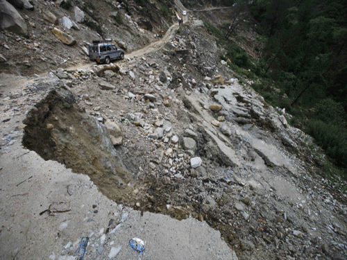 Landslides, triggered by incessant rains in the past couple of days have wrecked havoc in several districts of Arunachal Pradesh throwing life out of gear. AP File Photo. For Representation only.