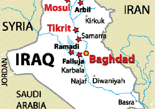 The takeover of Mosul and Tikrit, the Baiji oil refinery, Iraq-Syria border towns, and the push for Baghdad by the Islamic State in Iraq and the Levant (ISIL) is another example of the unending sectarian strife that the West Asia has witnessed for political gains.  / DH Illustration