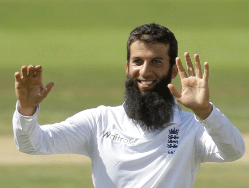 Moeen Ali  a part time off spinner  rattled India by taking six wickets in their second innings of the third Test at the Ageas Bowl. PTI file phot