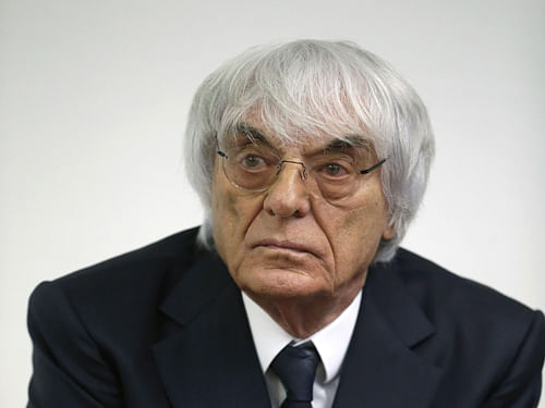 A German court on Tuesday halted a bribery trial against Bernie Ecclestone in exchange for his paying a 100 million dollar  fee, under the terms of a settlement agreed by prosecutors and the chief executive of Formula One. AP file photo