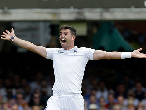 James Anderson's aggressive behaviour has irked the Indians no end in the current Test series in England. AP