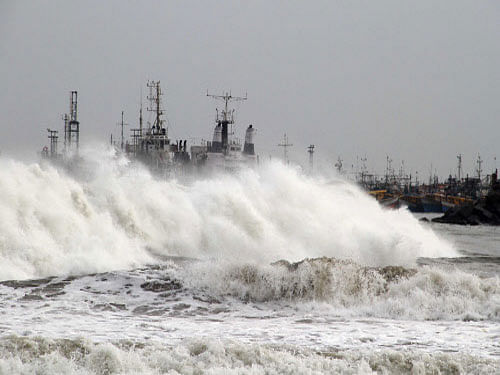 The deep depression in North Andaman Sea and its neighbourhood intensified into a cyclonic storm today and is likely to cross Andhra Pradesh and Odisha coast on October 12. Reuters file photo