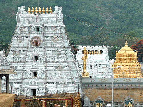 With the auspicious Vaikuntha Ekadasi falling on the New Year's day, more than 1.5 lakh devotees have converged on Tirumala Tirupati temple for the darshan of Lord Venkateswara.DH File Photo