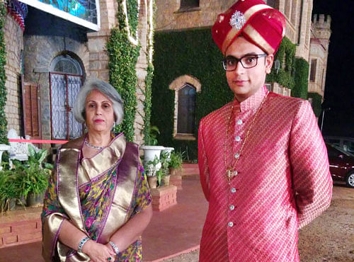 Royal family Pramodadevi Wadiyar and Yaduveer Gopal Raj Urs. DH photo