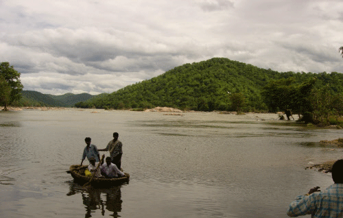 Mekedatu is a location along Kaveri in Kanakapura Taluk. DH photo